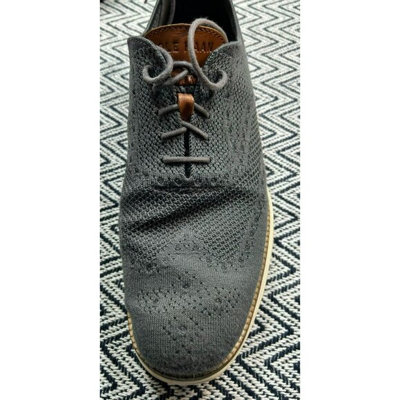 Cole Haan Men\'s Original Grand Stitchlite Oxfords Size 11 Gray Knit With Leather main image 6